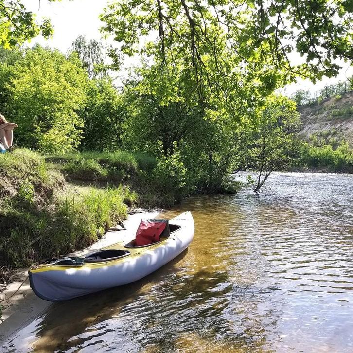 Verhuur 3-persoons opvouwbare opblaasbare kajak, Watersport en Boten, Kajaks, Zo goed als nieuw, 3-persoons of meer, Opblaasbaar