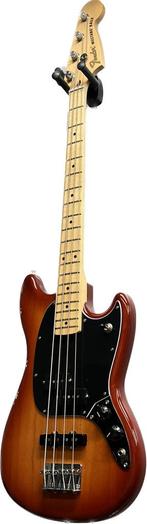 Fender Player Mustang shortscale basgitaar + gigbag, Ophalen of Verzenden, Zo goed als nieuw, Fender