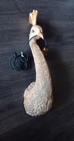 Wandlamp Pauw goudkleurig, Huis en Inrichting, Lampen | Wandlampen, Ophalen, Gebruikt