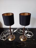 Stel vintage Zweedse messing tafellampen, Ophalen of Verzenden, Zo goed als nieuw, Minder dan 50 cm