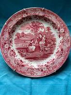 Antiek Petrus Regout Bord Ruth en Boaz, ca. 1880, Antiek en Kunst, Ophalen of Verzenden