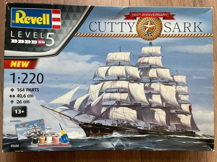 Revell Cutty Sark Modelbouw Zeilschip - Nieuw!, Hobby en Vrije tijd, Modelbouw | Boten en Schepen, Nieuw, 1:200 of kleiner, Revell