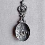 LEPEL,Paulus Potter,Tingieterij TIEL,man,hond,Stier,10 cm,, Ophalen of Verzenden