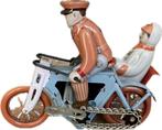 Replica vintage tinnen speelgoed Motor met zijspan man vrouw, Ophalen