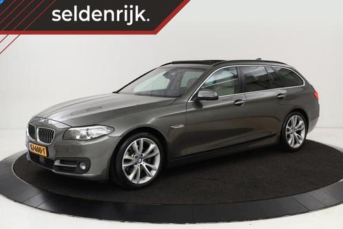 BMW 5-serie Touring 520d High Executive | Panoramadak | Adap, Auto's, BMW, Bedrijf, Te koop, 5-Serie, 360° camera, ABS, Achteruitrijcamera