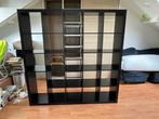 IKEA Kallax kast 5 x 5 zwartbruin, Ophalen, Gebruikt, 25 tot 50 cm, 150 tot 200 cm