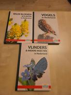 Natuurboeken Set - Wilde Bloemen, Vogels, Vlinders, Ophalen, Zo goed als nieuw, Natuur algemeen, Diverse