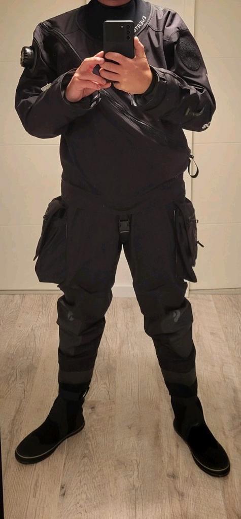 Scubapro Evertech Dry Breathable S heren droogpak Trimilate, Watersport en Boten, Duiken, Zo goed als nieuw, Duikpak, Ophalen