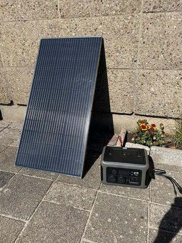 Powerstation 600W / 299Wh + 100w Zonnepaneel Thuisbatterij beschikbaar voor biedingen