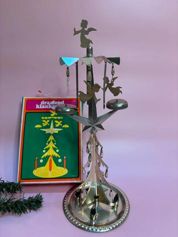 Vintage Hema draaiend klankenspel Engeltjes beschikbaar voor biedingen