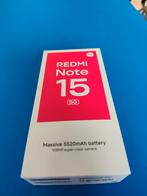 Xiaomi Redmi Note 15 5g 8Gb/256GB zwart nieuw, Ophalen of Verzenden, Zo goed als nieuw, 6 megapixel of meer, Overige modellen