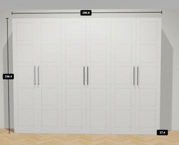 Almost New Clothes Wardrobe – Spacious & Stylish! beschikbaar voor biedingen