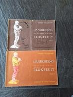 Geruit Vellekoop: Handleiding blokfluit deel 1 en 2., Gebruikt, Klassiek, Les of Cursus, Ophalen of Verzenden