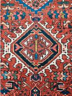 Handgeknoopt Perzisch wol tapijt loper Heriz 75x253cm, Gebruikt, ., 200 cm of meer, Heriz carpet runner Iran blue medalls