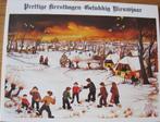 Prettige kerstdagen - winterlandschap Naieven, Verzenden, 1980 tot heden, Gelopen, Overige thema's