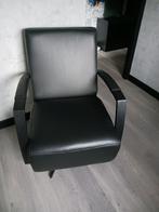 Mooie lederen draaifauteuil, Huis en Inrichting, Ophalen of Verzenden, Zo goed als nieuw, 75 tot 100 cm, 50 tot 75 cm