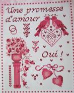 Borduurpatroon  Merklap  D `´amour  nr 5926, Verzenden, Nieuw, Handborduren, Patroon