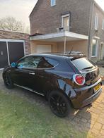 Alfa Romeo MiTo 1.4 Turbo 155PK 2008 Zwart, Auto's, Voorwielaandrijving, 15 km/l, 4 cilinders, 400 kg