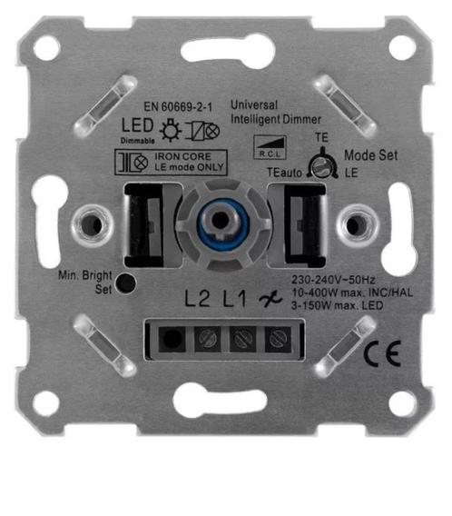 Universele LED dimmer | Fase-Afsnijding & Fase-Aansnijding, Doe-het-zelf en Verbouw, Elektra en Kabels, Nieuw, Overige typen, Ophalen of Verzenden