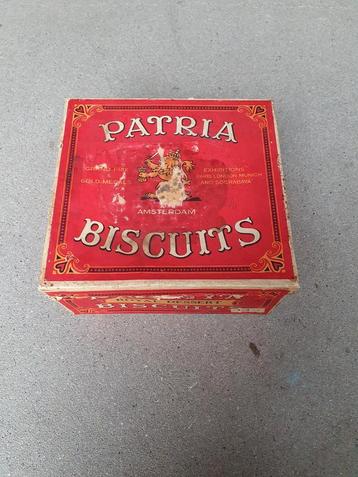 antiek PATRIA BISCUITS ROYAL DESSERT BLIK AMSTERDAM €29 beschikbaar voor biedingen