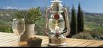 guillouard olielamp zilver en geel, Ophalen, Gebruikt, Metaal, Minder dan 25 cm
