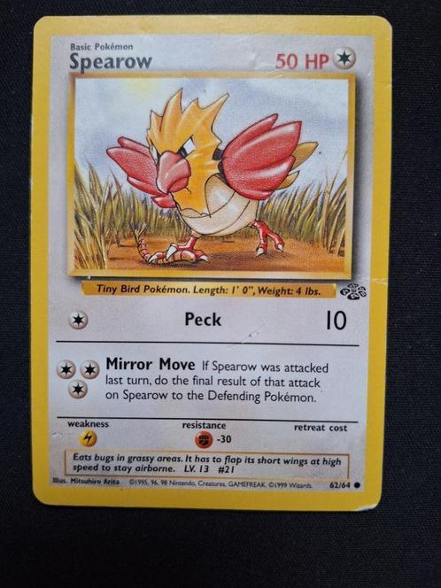 Spearow #062 (Jungle), Hobby en Vrije tijd, Verzamelkaartspellen | Pokémon, Gebruikt, Losse kaart, Verzenden