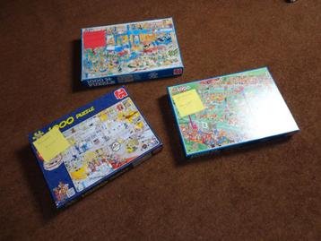   3 legpuzzels  jan van haasteren   Droste   1000 stukjes beschikbaar voor biedingen