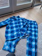 Blauwe flanellen pyjama dames maat XL, Blauw, Maat 46/48 (XL) of groter, Ophalen of Verzenden, Gedragen