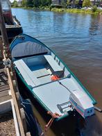 Stalen roeiboot, Watersport en Boten, Roeiboten, Ophalen, Gebruikt, Staal, Met motor