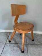 Retro Schilte stoeltje kleuterstoel, Gebruikt, Bruin, Ophalen of Verzenden, Eén