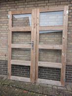 Moderne douglas deuren met glas 155x192,5 incl. beslag, Doe-het-zelf en Verbouw, Deuren en Horren, Ophalen, 120 cm of meer, Minder dan 200 cm