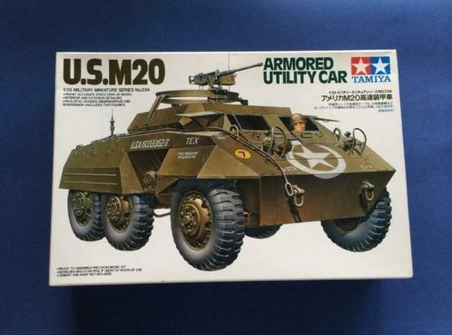 Tamiya	35234	U.S. M20 Armored Utility Car 	1/35, Hobby en Vrije tijd, Modelbouw | Auto's en Voertuigen, Nieuw, 1:32 tot 1:50, Tamiya