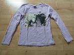 Shirt lange mouwen lila met paarden maat 134/140, Ophalen, Zo goed als nieuw, Meisje, Shirt of Longsleeve