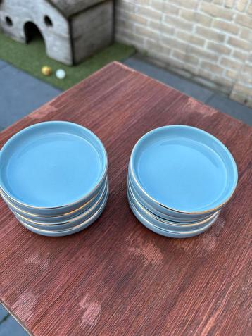 8 lichtblauwe schaaltjes / nieuw beschikbaar voor biedingen