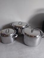 Gero Kookpannen Set - Gasfornuis, Ophalen of Verzenden, Gebruikt, Rvs, Pannenset