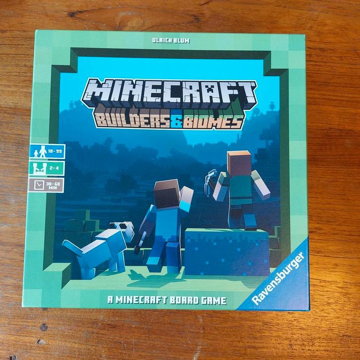 Minecraft Builders & Biomes Bordspel, Hobby en Vrije tijd, Gezelschapsspellen | Bordspellen, Een of twee spelers, Drie of vier spelers