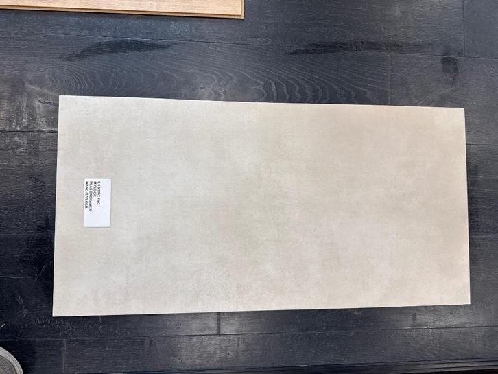 6.5 MTR/2 PVC M FLOOR PLAK BADKAMER WANDJE/VLOER, Huis en Inrichting, Stoffering | Vloerbedekking, Nieuw, Overige typen, Wit, Crème