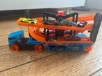 Hot wheels truck met auto’s, Ophalen of Verzenden, Zo goed als nieuw