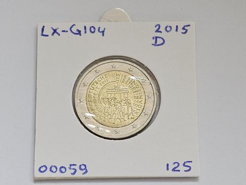2-euromunt Duitsland (D) G 2015 Herdenking LX-G104, Postzegels en Munten, Munten | Europa | Euromunten, Losse munt, 2 euro, Duitsland