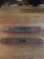 ANTIEKE WATERPAS 2 STUKS HOUT INSTRUMENT, Antiek en Kunst, Antiek | Gereedschap en Instrumenten, Ophalen of Verzenden