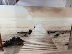 Glasplaat strand en zee groot, Ophalen of Verzenden, Zo goed als nieuw, Rechthoekig