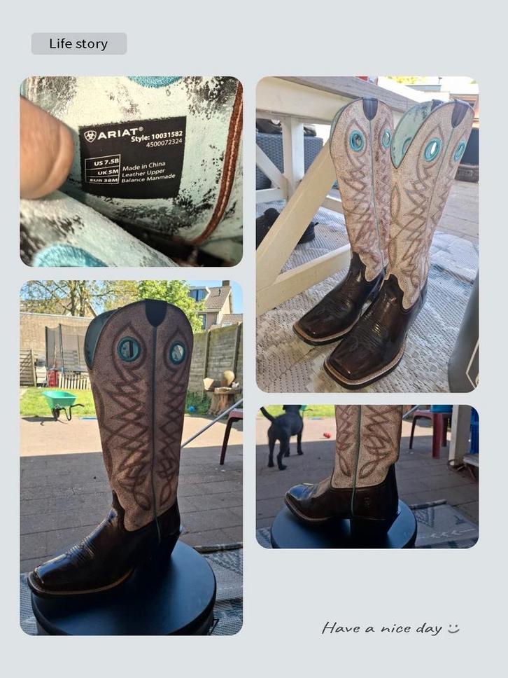 Ariat laarzen hoog model, Dieren en Toebehoren, Paardrijkleding, Nieuw, Dames, Heren, Kinderen, Schoeisel, Western, Ophalen of Verzenden