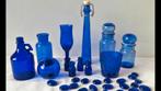Collectie Blauw Glaswerk, Huis en Inrichting, Woonaccessoires | Vazen, Ophalen, Gebruikt, Blauw, Glas