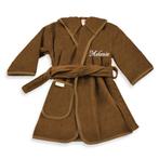 Badjas brown clay mt 1-2 jaar geborduurd met naam naar wens, Kinderen en Baby's, Babykleding | Overige, The River House, Info@theriverhouse.nl