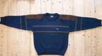 Vintage jaren 80 90 trui heren, blauw bruin, Tigi, Medium, Ophalen of Verzenden, Nieuw, Maat 48/50 (M), Blauw