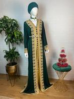 Groene Takchita met Gouden Details, Ophalen, Nieuw, Groen, Onder de knie