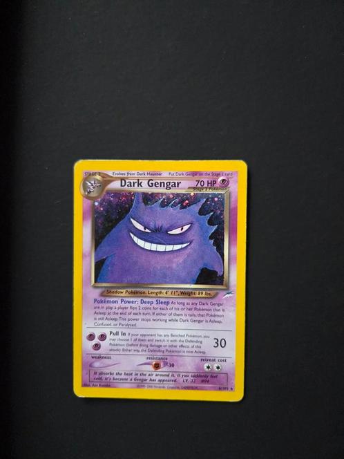 Dark Gengar 6/105 Pokemon Neo Destiny holo, Hobby en Vrije tijd, Verzamelkaartspellen | Pokémon, Zo goed als nieuw, Booster, Ophalen of Verzenden