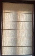 Vouwgordijn greige taupe linnen 100 x166 nieuwstaat, Huis en Inrichting, Japandi, Verzenden, Bruin, 50 tot 100 cm