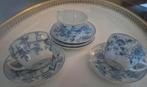 Vintage Theeservies Blauw Bloemmotief, Ophalen