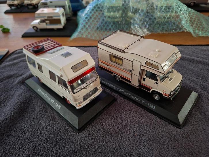 Citroen Peugeot camper hachette serie 1;43 met manco's, Hobby en Vrije tijd, Modelauto's | 1:43, Nieuw, Auto, Overige merken, Ophalen of Verzenden